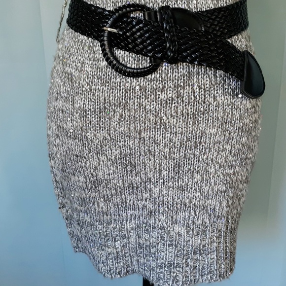 DOTS SEQUIN KNIT SWEATER DRESS - Picture 4 of 8